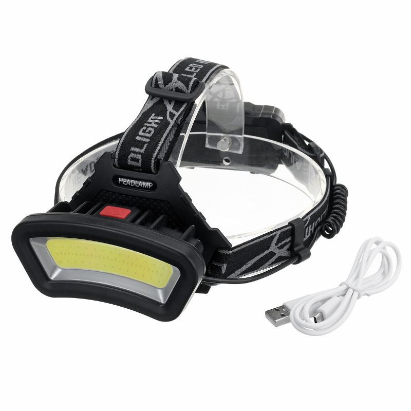 Bikight Th-t123 600lm Cob Led Čelovka Usb Dobíjecí Svítilna Se 4 Režimy Mini Vodotěsná Baterka Do Čelovky