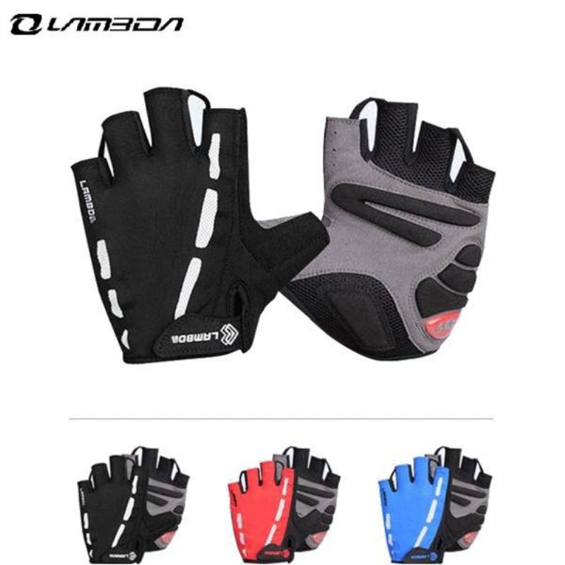 Cyklistické Rukavice Lambda Half Finger Horské Pro Vybavení