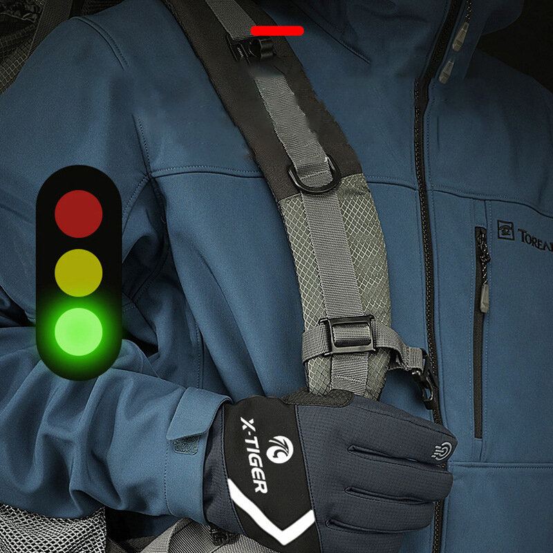Cyklistické Rukavice X-tiger Zimní Zateplené Celoprstové Protiskluzové Na Kolo Na Na Motorku