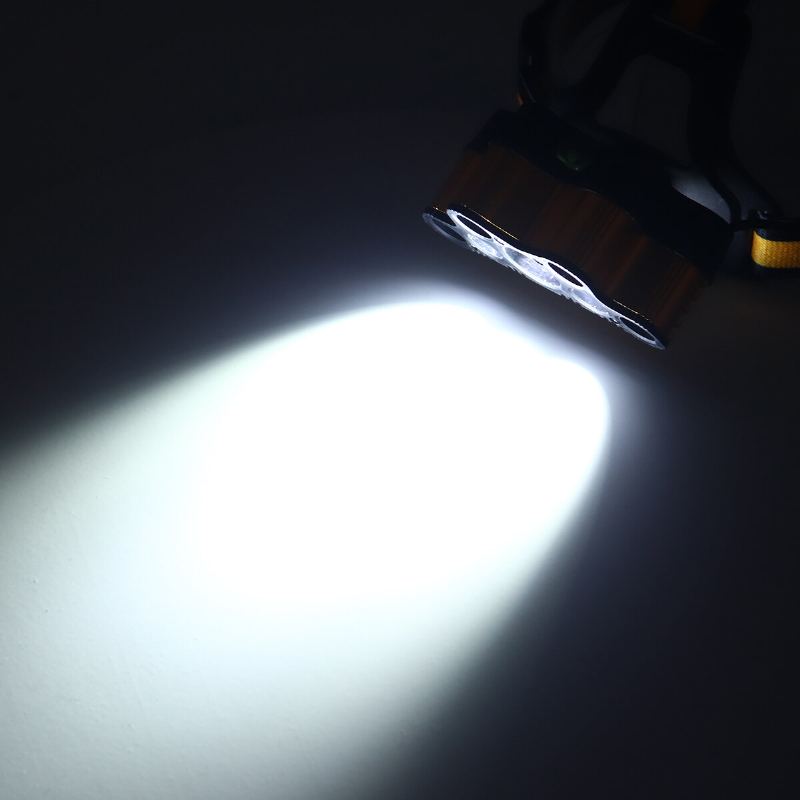 Elfeland 2501-b 6 Režimů 7xt6+2xq5 Led Venkovní Hlavová Svítilna Vodotěsná Ultra Jasná Čelovka S Sos Píšťalkou