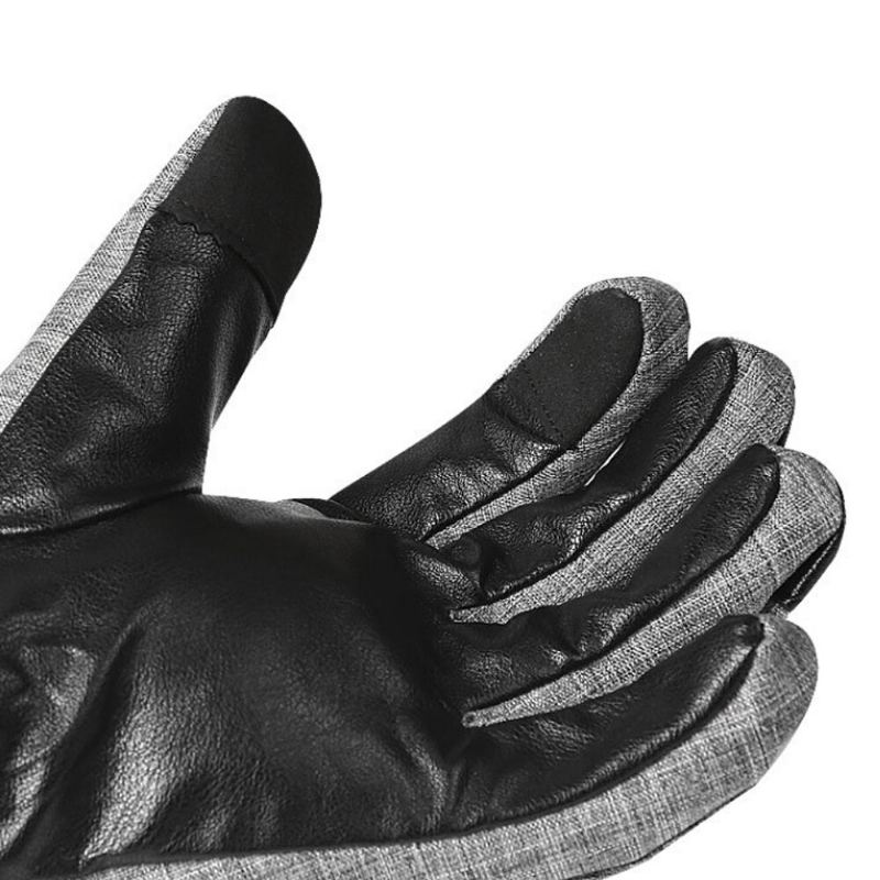 Motocyklové Vyhřívané Rukavice Full Finger Usb Nabíjení 3 Rychlostní Nastavitelná Dotyková Obrazovka Lyžařské Vodotěsné Termorukavice Pro Sněžný Skútr Cyklistické Kolo