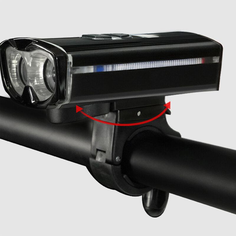 Přední Světlomet Na Kolo Bikight Pět Režimů Usb Nabíjení Silná Svítilna Otočný Voděodolný Indukční Na