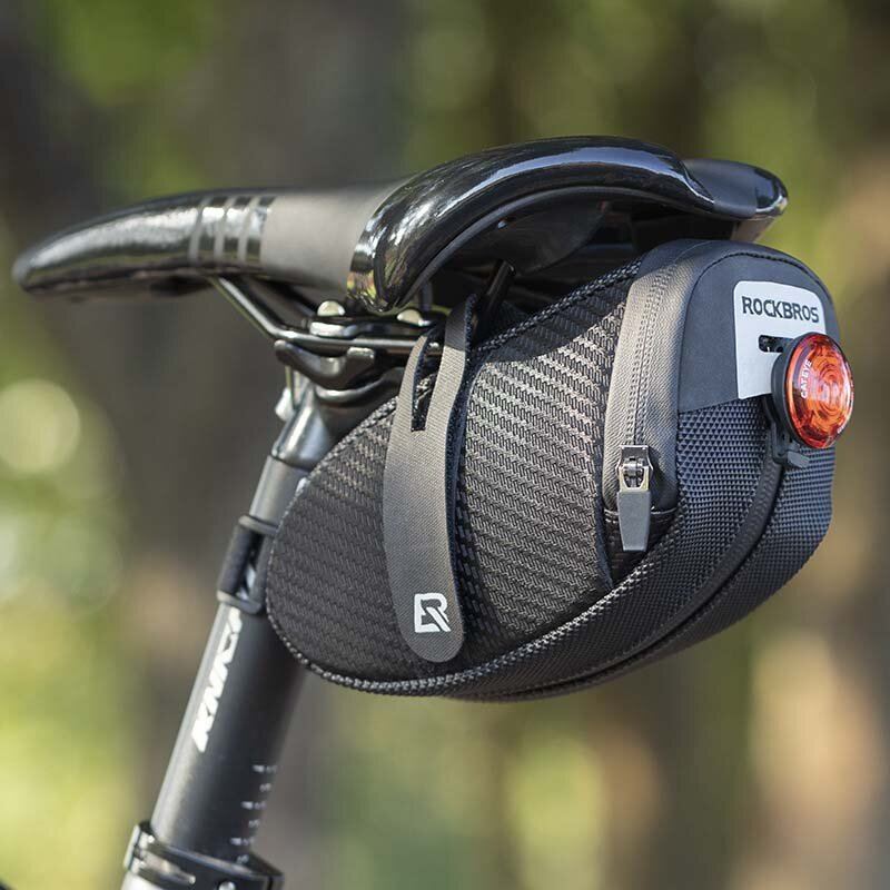 Rockbros Brašna Na Sedlo Na Kolo 3d Shell Nepromokavá Reflexní Nárazuvzdorná Cyklistická Trubka Zadní Ocas Taška Na Sedlovku Příslušenství Na