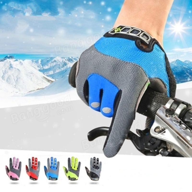Rockbros Zimní Sporty Cyklistika Lyžování Nárazuvzdorné Rukavice S Dotykovou Obrazovkou