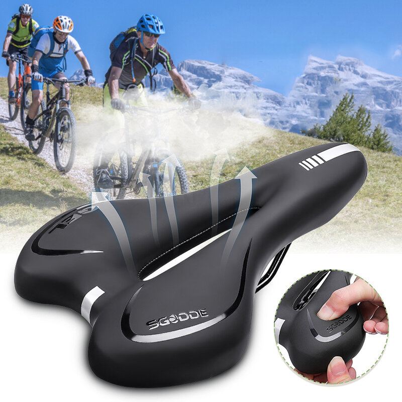 Sedlo Na Kolo 28x16x8cm Pohodlná Gelová Podložka Cyklistický Polštář Mtb Horské Vybavení