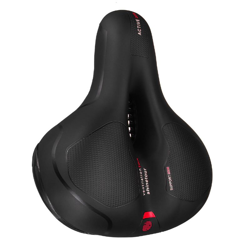 Sedlo Na Kolo Big Wide Bum Cyklistické Sportovní Gel Cruiser Soft Comfort Extra Pad