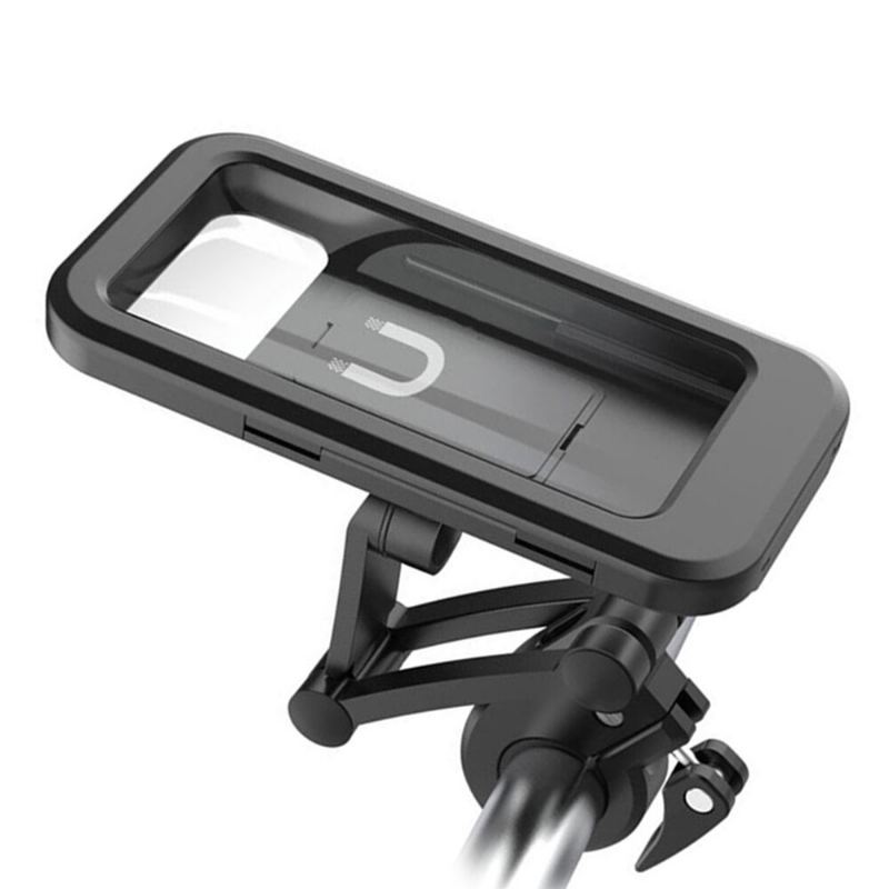 Univerzální Skládací Držák Telefonu Na Motocykl Otočný O 360° Vodotěsný Stojan Na Řídítka S Magnetem Na 6.7palcový Mobilní Telefon