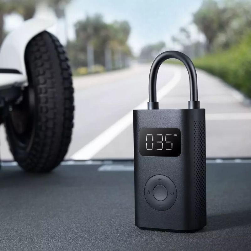 Xiaomi Mijia 1s 150psi Elektrická Hustilka Pneumatického Čerpadla Digitální Snímač Monitorování Tlaku S Led Světlem 5 Režimů Pro Automobilový Fotbal