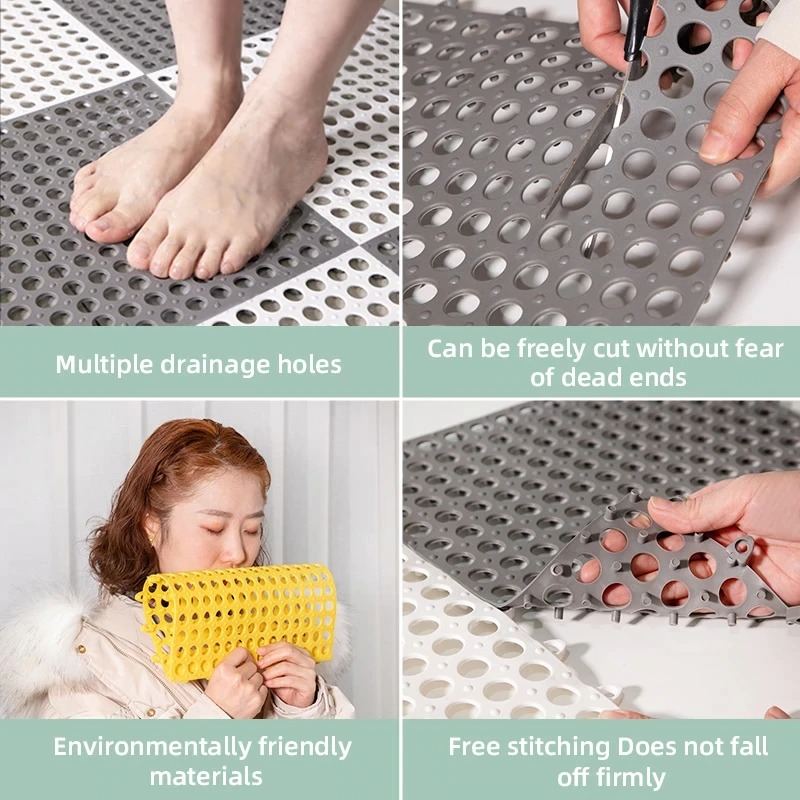 Spliced Bath Mat Toaleta Kuchyň Bazén Vodotěsný
