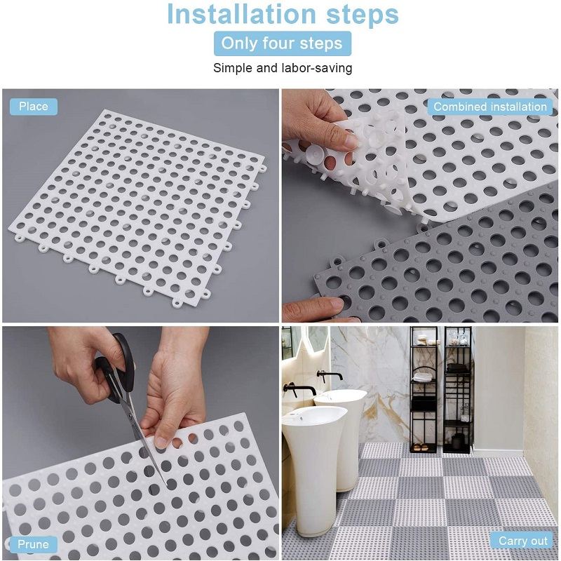 Spliced Bath Mat Toaleta Kuchyň Bazén Vodotěsný