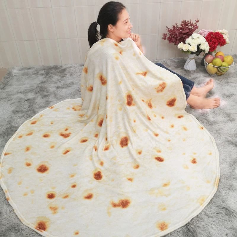 Pizza Tortilla Deka Pita Lavash Měkká Do Postele