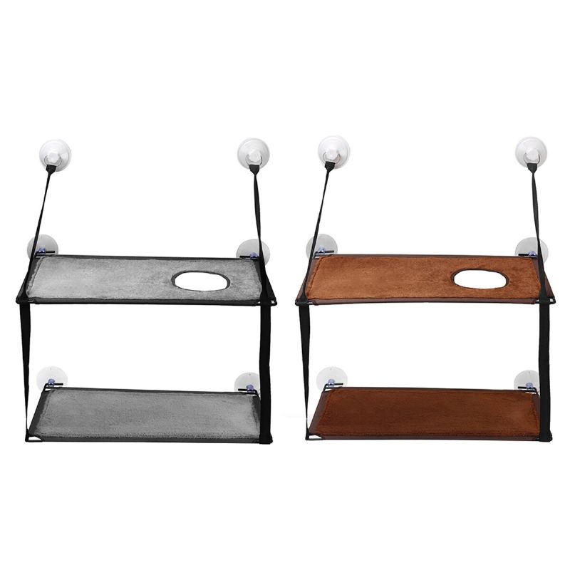 Dvouvrstvá Postel Pro Kočky S Oknem Houpací Síť Pro Štěně Pro Omyvatelná Závěsná Bidýlka Pro Kočku Tree Pet Bed Support 45lb