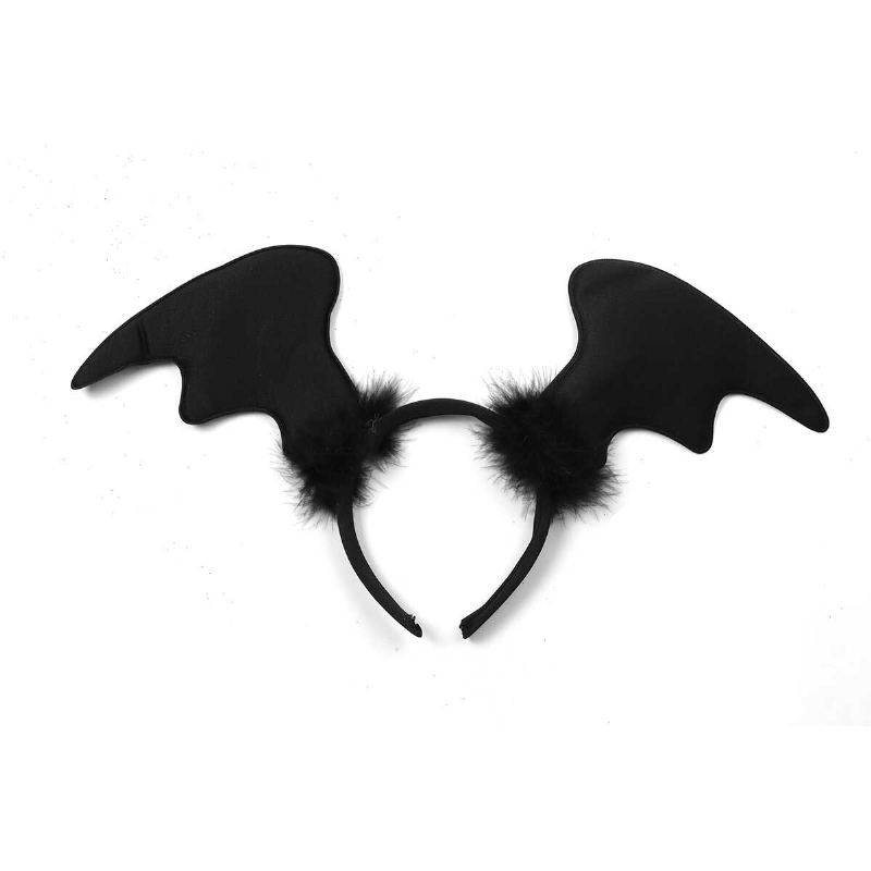 3ks Halloween Dekorace Křídla + Pásek Do Vlasů + Hračky Na Vidličky Cosplay Party