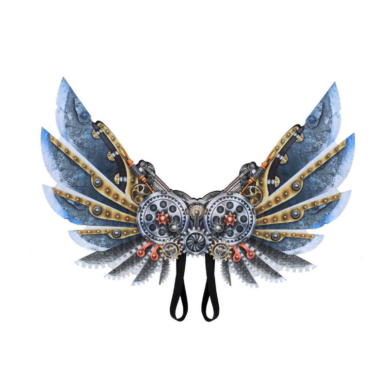 Mardi Gras Steampunk Gear Wings Cosplay Karnevalová Párty Unisex Kostýmové Rekvizity Křídel