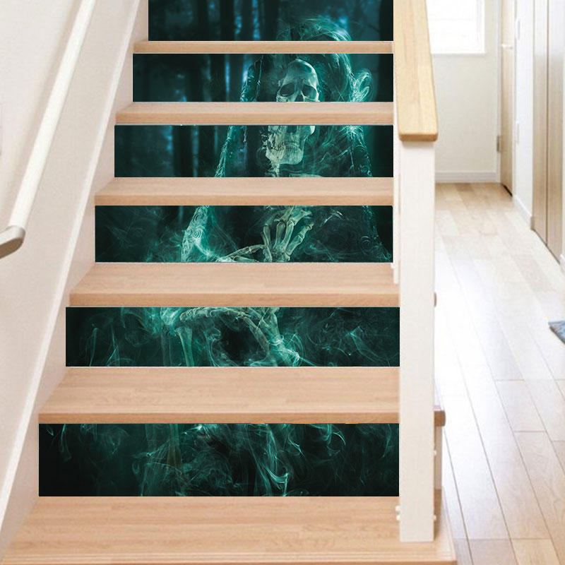 Miico Lt010 Halloween Sticker Novetly Stair Nálepka Na Zeď Pro Halloweenskou Výzdobu