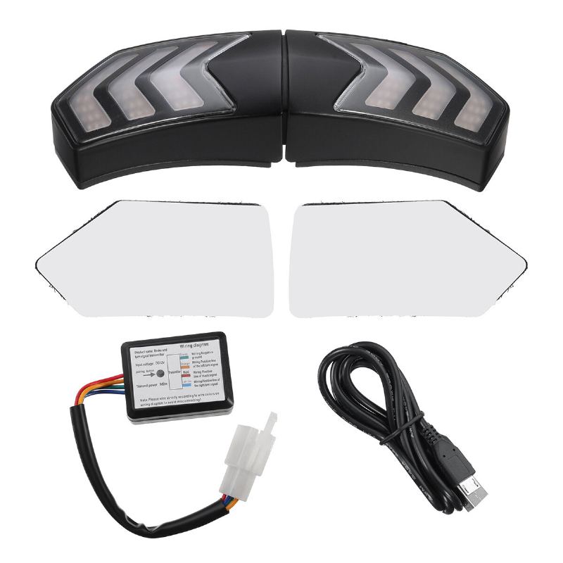 12v Bezdrátová Přilba Na Motorku Led Ukazatel Směru Brzdy
