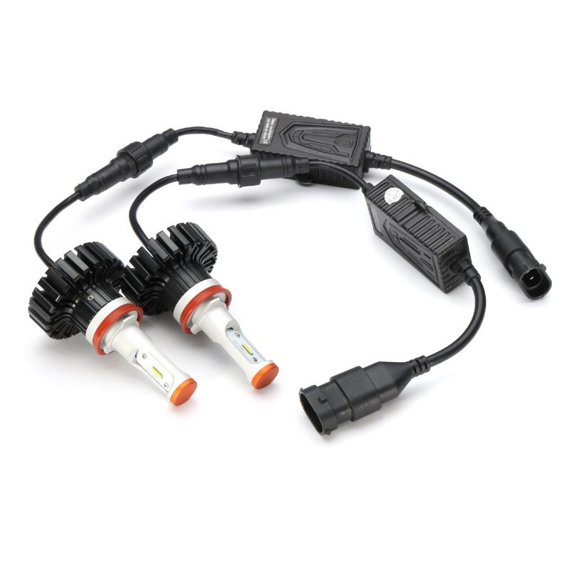 2ks H7/9005/9006/h10 6500k Led Žárovky Světlometů Konverzní Sada Žárovek
