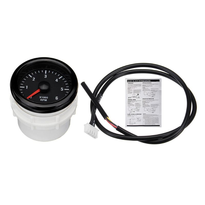 52 mm 0-6000 Rpm (na Přístrojové Desce) Elektrický Otáčkoměr Pro Dieselový Motor