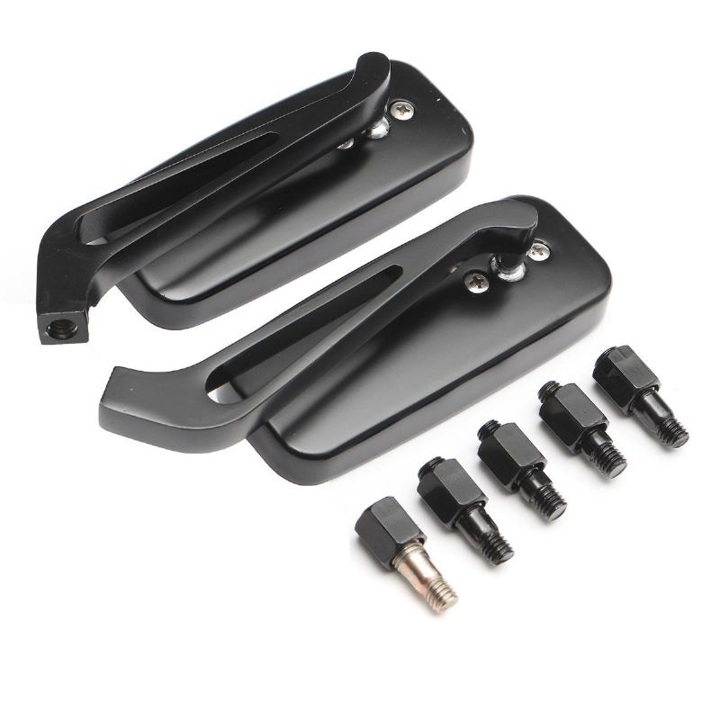 8mm 10mm Hliníkový Obdélníkový Motocykl Zpětné Zrcátko Univerzální