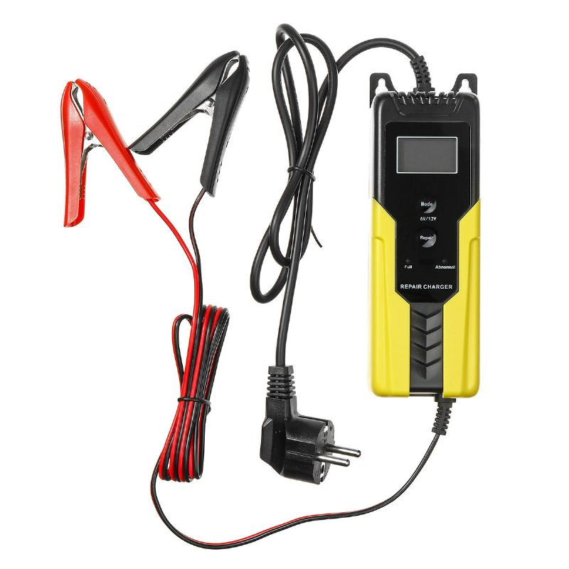 Inteligentní Lcd 4.5-100ah Výstup 6v/2a 12v/4a Automotocyklová Automatická Pulzní Nabíječka Baterií