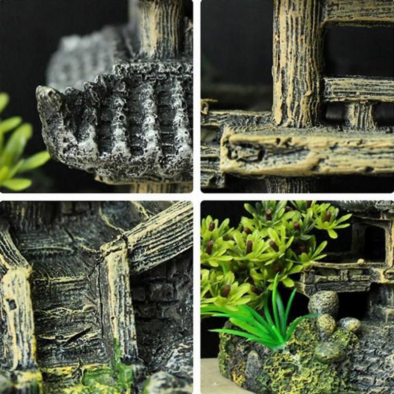 Akvárium Dekorace Čínský Chrám Ornament