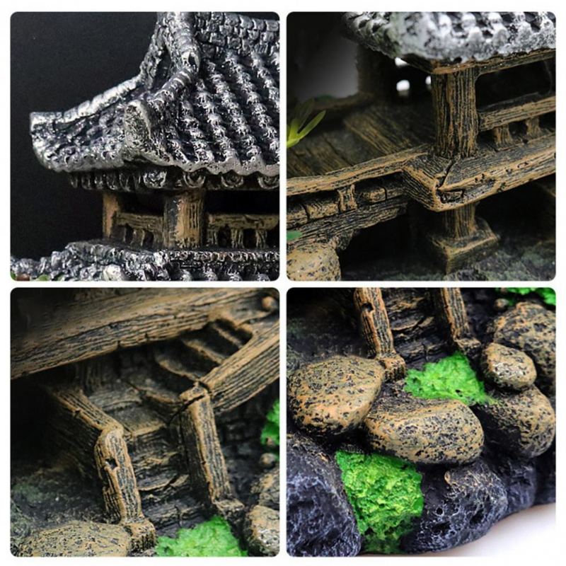 Akvárium Dekorace Čínský Chrám Ornament