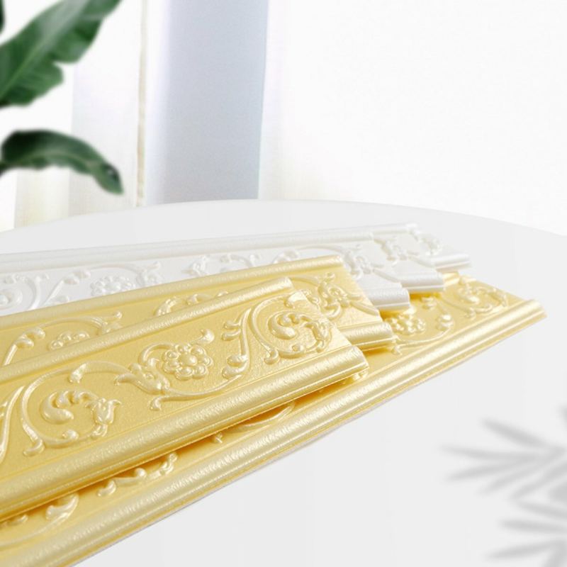 10 Ks/sada Vodotěsná 3d Samolepka Soklové Lišty Na Zeď Samolepící Kuchyňská Linka