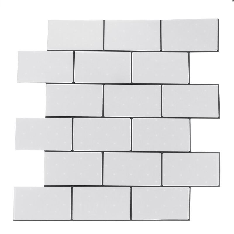 12palcové Diy Samolepky Na Dlaždice 3d Samolepicí Samolepka Na Cihlovou Zeď Koupelna Kuchyň