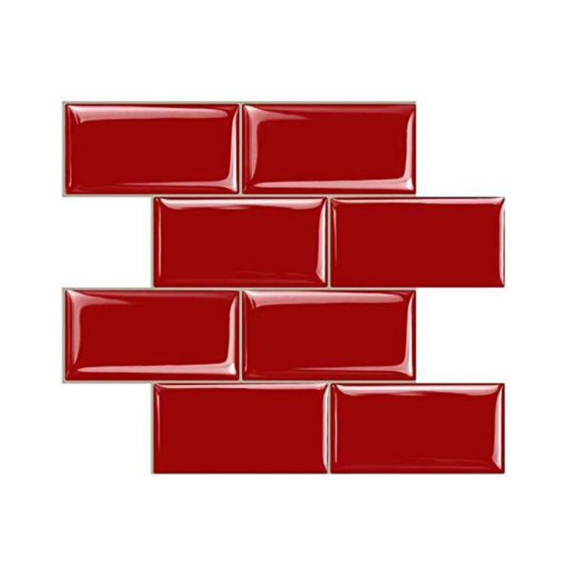12palcové Diy Samolepky Na Dlaždice 3d Samolepicí Samolepka Na Cihlovou Zeď Koupelna Kuchyň