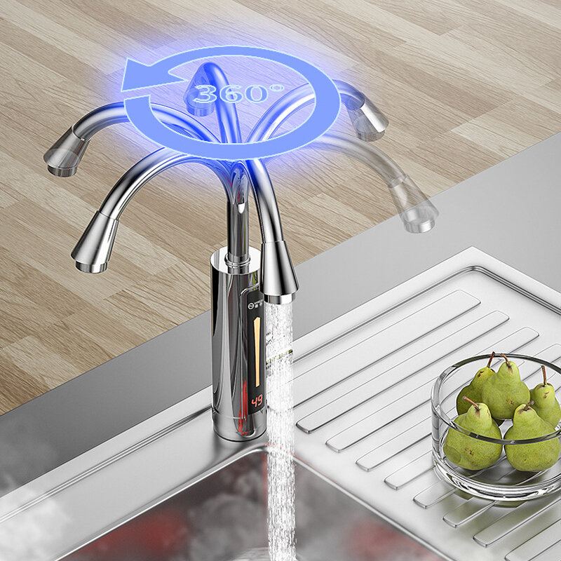 3300w Light Temp Display Elektrický Ohřívač Vodovodní Kohoutek S Okamžitým Ohřevem