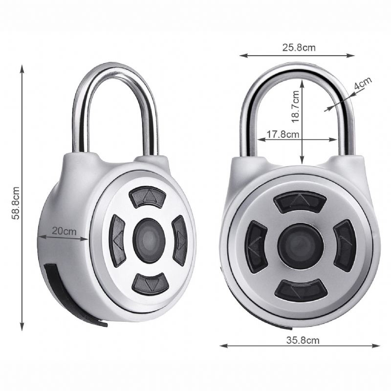 App Intelligent Password Lock Android Ios App Odemknutí Anti-theft Security Combination Visací Zámek Indoor