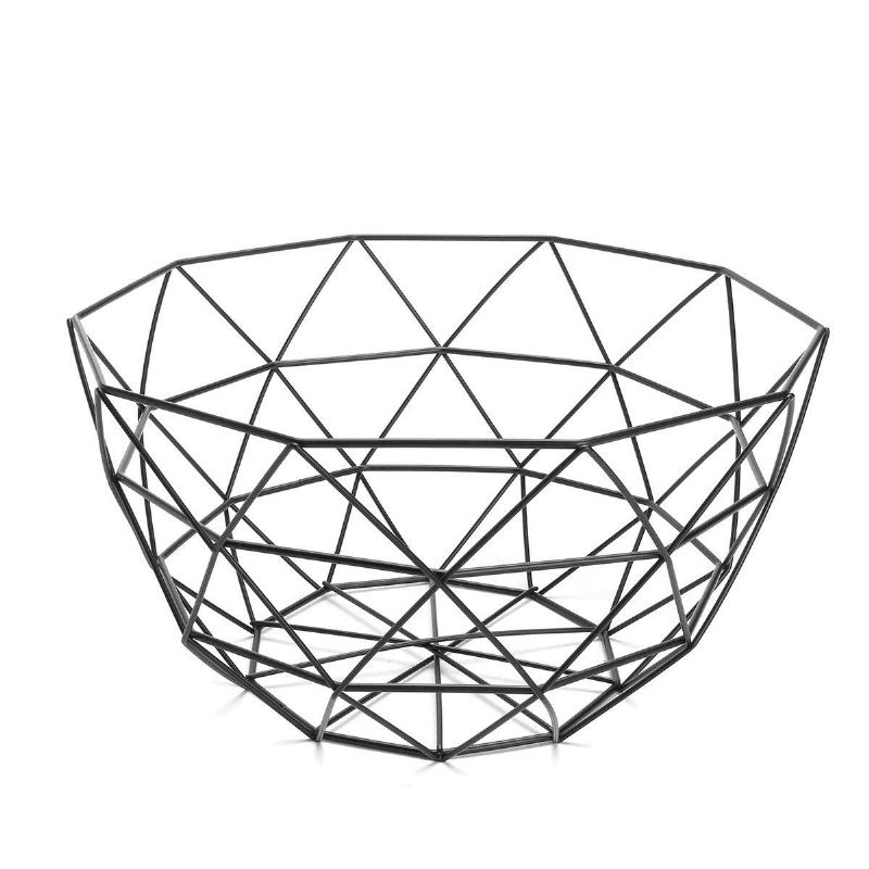Dekorace Z Geometrického Kovového Drátu Úložný Stojan Na Výstavní Košík Na Mísu S Ovocem
