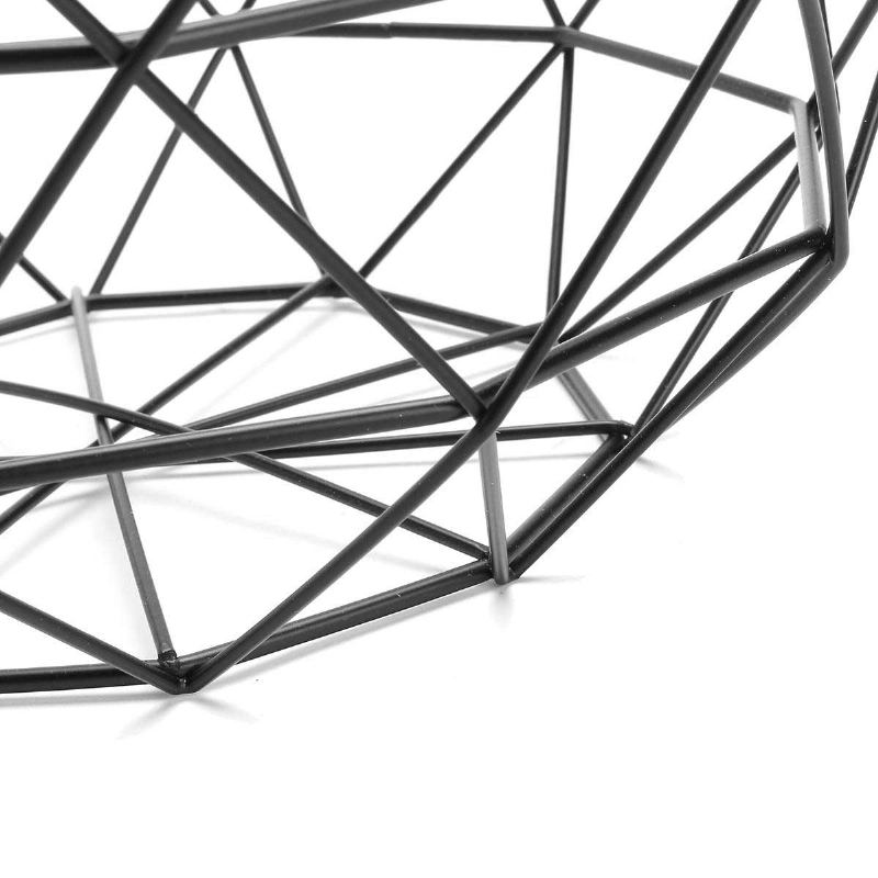 Dekorace Z Geometrického Kovového Drátu Úložný Stojan Na Výstavní Košík Na Mísu S Ovocem