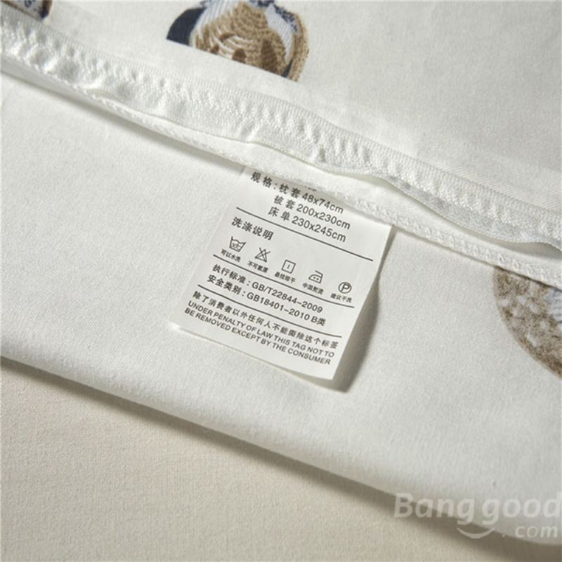 4ks Suit Cotton Conch Predestined Love Printen Thicken Bedding Sets