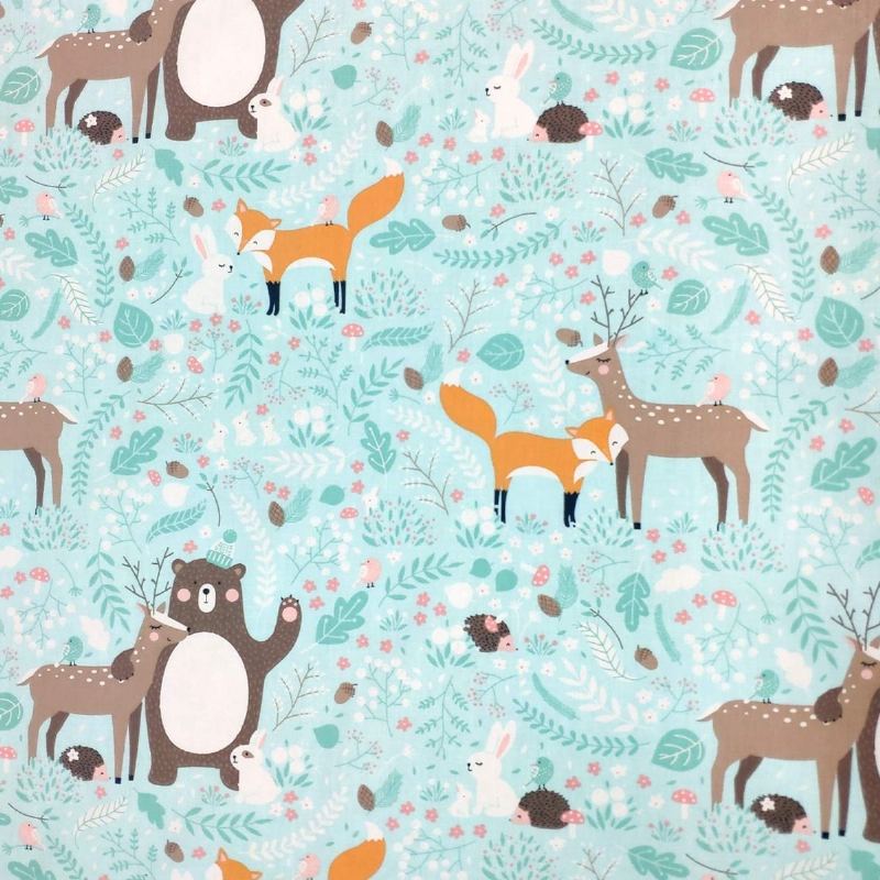 Chlapecké Povlečení Do Dětské Postýlky Jungle Animal Woodland Postýlka Sada Ze 100% Bavlny Pro Chlapce S Roztomilým Medvědem Jelen Fox Animals