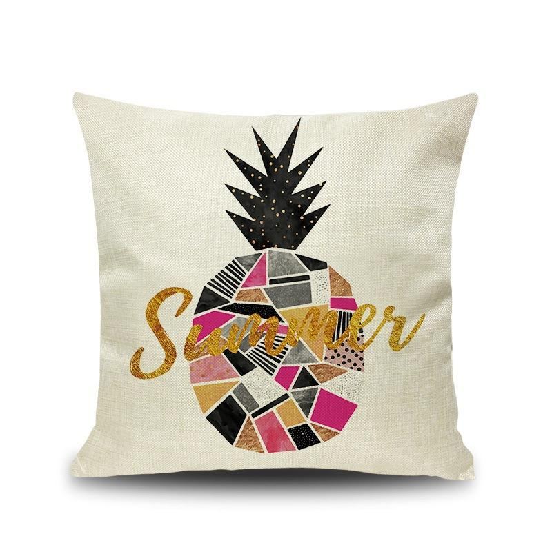 Ins Severský Ananas Kaktus Geometrický Styl Povlečení Na Polštář Domácí Pohovka Art Decor Sedák Potah Na