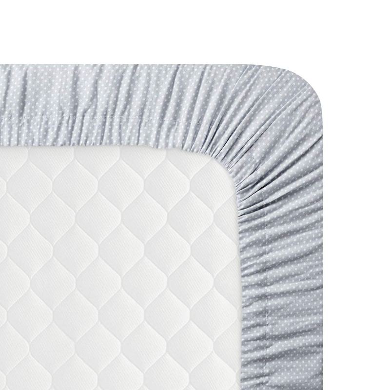 Prostěradlo Do Postýlky Ze 100% Organické Bavlny Unisex Do Pro Batolata Šedé