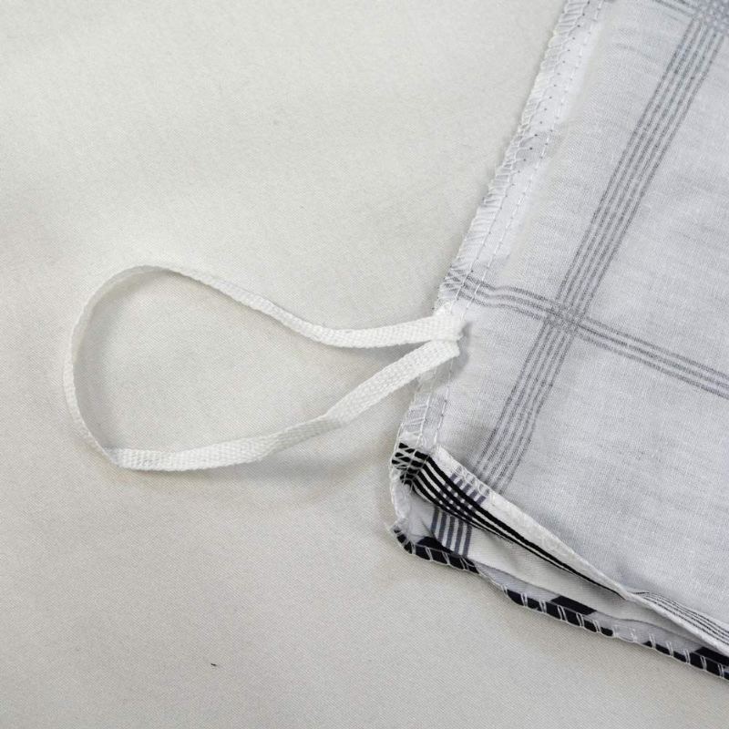 Sada Bavlněných Dekoračních Povlečení 3 Kusy Houndstooth Dogtooth Štěně Povlaků Na Přikrývku (černobílá)