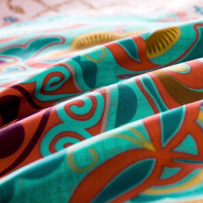 Teal Shabby Floral Girls Povlak Set Bohemian Bedding