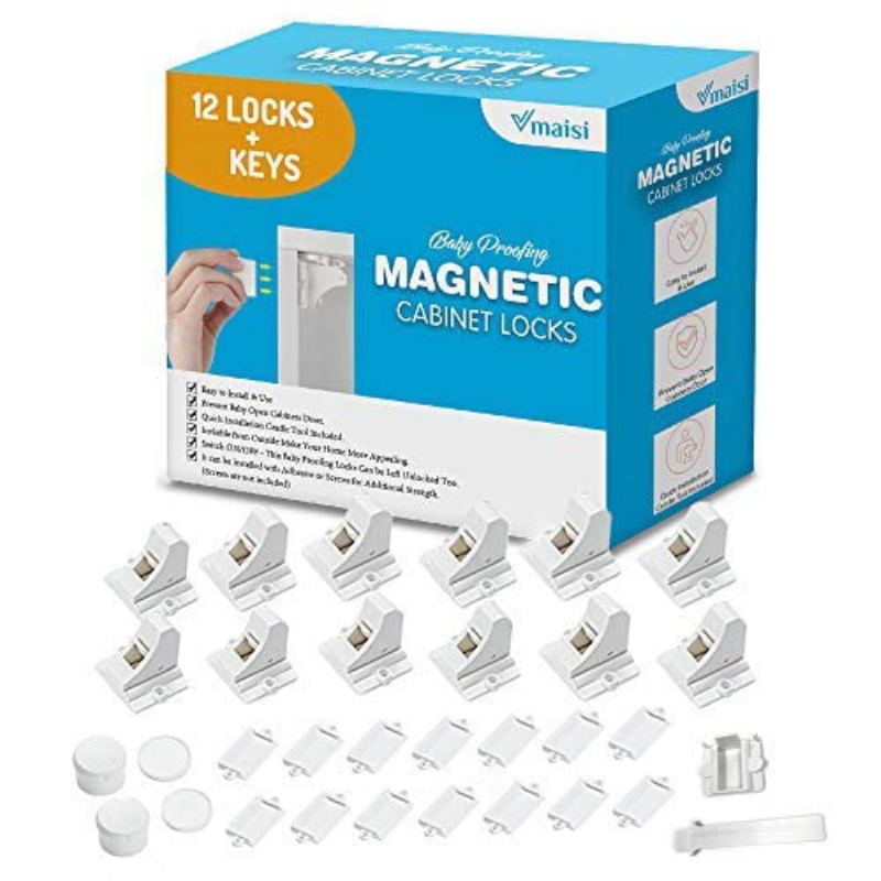 Dětský Magnetický Bezpečnostní Zámek Zásuvky 12 Bal
